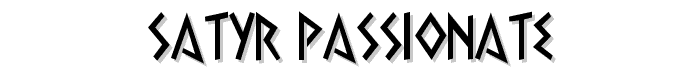 Satyr Passionate font